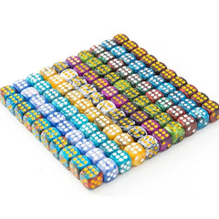 Dados de doble tono Dynasty de 16 mm con borde redondo