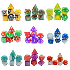 Dual-Tone Layered Dice Set 70Pcs