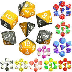 Dual-Tone Layered Dice Set 70Pcs