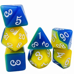 Dual-Tone Layered Dice Set 70Pcs