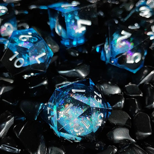 Midnight Galaxy Resin Dice Set