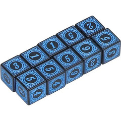 Vintage Ocean Blue Dice Set -10Piece