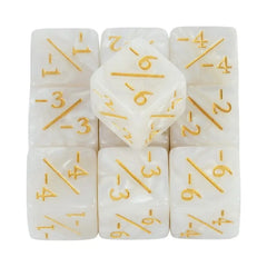 Math Counters Tokens Dice Set