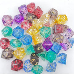 Tesoro de dados DND Confetti Skyburst de 42 piezas
