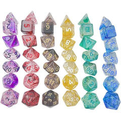 Tesoro de dados DND Confetti Skyburst de 42 piezas