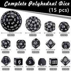 Juego de dados de orbe de códice de obsidiana D100