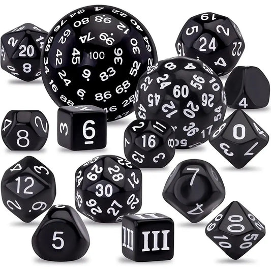 D100 Obsidian Codex Orb Dice Set