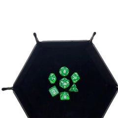 Dados de Radiância Esmeralda - Série Véu de Cristal