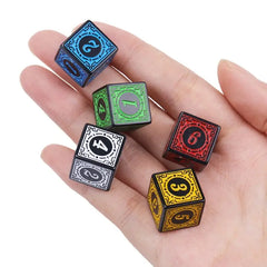 Juego de dados vintage verde esmeralda (10 piezas)