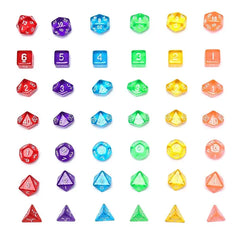 Juego de dados DND multicolores, dados poliédricos de colores aleatorios para juegos de rol, juegos de mesa y juegos de rol