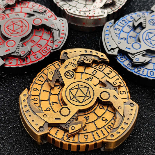 Relic Spinners-Sunken Gold Throne DnD Dice