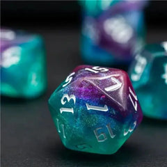 Conjunto de dados Swirl Aqua Purple - Série Aurora Vortex 