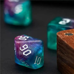 Conjunto de dados Swirl Aqua Purple - Série Aurora Vortex 