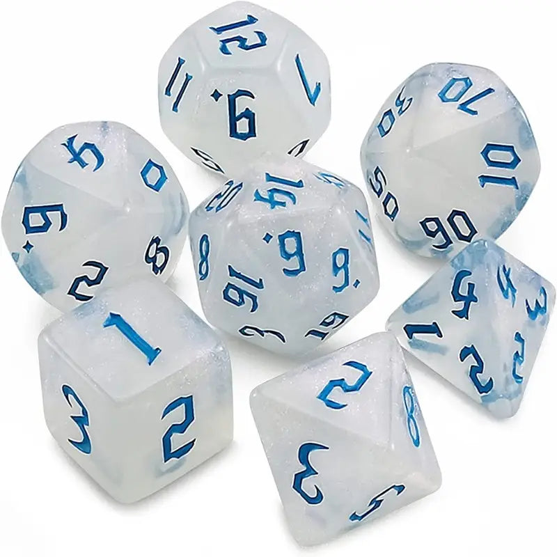 Conjunto de dados Stardust Glyph Glitter Blue