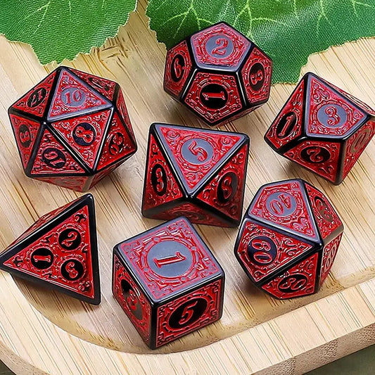 Conjunto de dados vermelhos Dragonfire Relic - Série Vintage 
