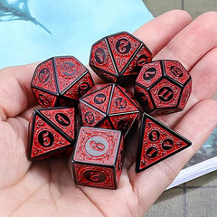 Dragonfire Relic Red Dice Set - Vintage Series