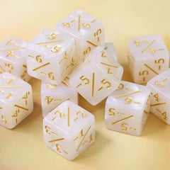 Math Counters Tokens Dice Set