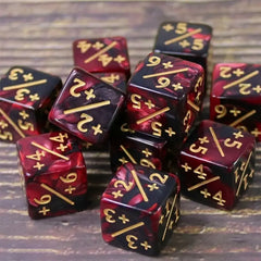 Math Counters Tokens Dice Set