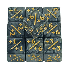 Math Counters Tokens Dice Set