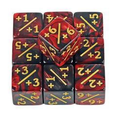 Math Counters Tokens Dice Set