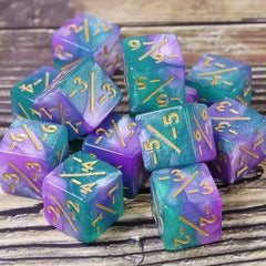 Math Counters Tokens Dice Set