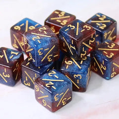 Math Counters Tokens Dice Set