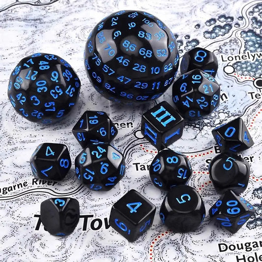 Conjunto de dados D100 Obsidian Codex Orb 