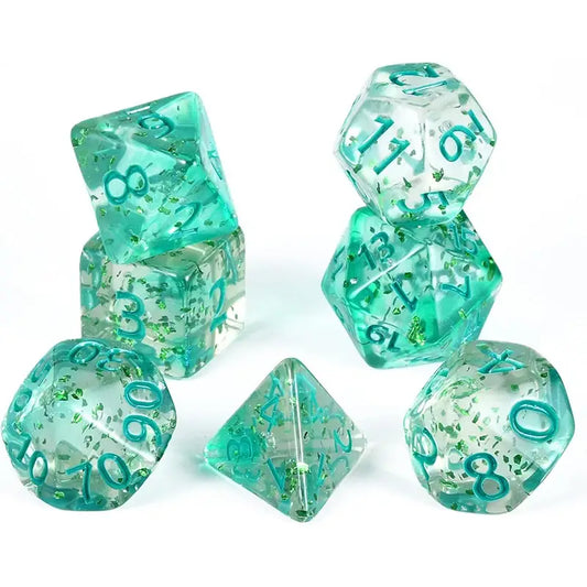 Conjunto de dados verdes Confetti Skyburst 