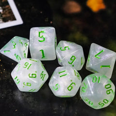 Conjunto de dados Stardust Glyph Glitter Green 