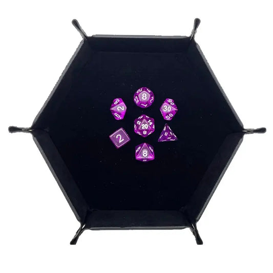 Ethereal Lilac Dice Set - Crystal Veil Series