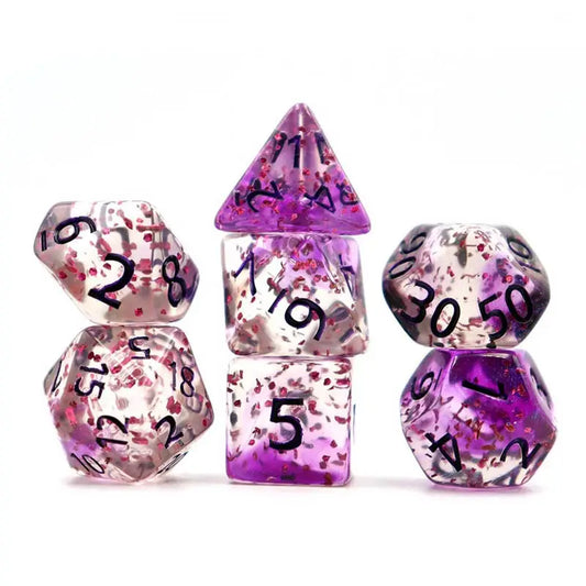 Conjunto de dados roxos Confetti Skyburst 