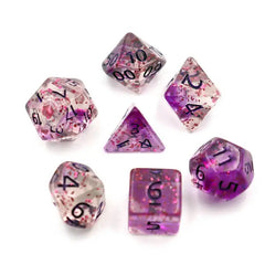 Conjunto de dados roxos Confetti Skyburst 