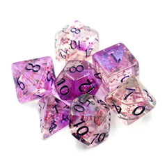 Conjunto de dados roxos Confetti Skyburst 