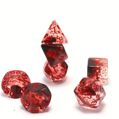 Confetti Skyburst Red Dice Set