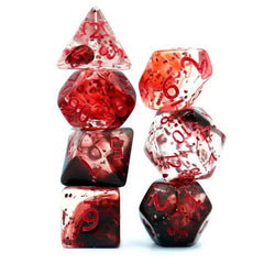Confetti Skyburst Red Dice Set