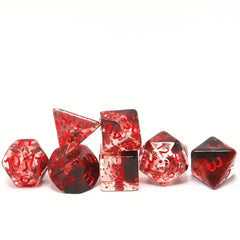 Confetti Skyburst Red Dice Set