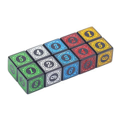 Vintage Crimson Red Dice Set-10Piece