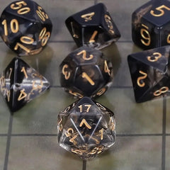 Efeito Fumaça Obsidiana Preto Dado 