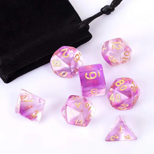 Conjunto de dados de ametista com efeito de fumaça 