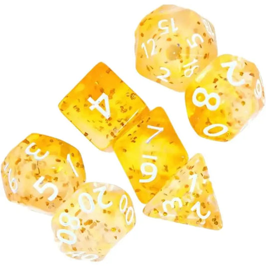 Conjunto de dados amarelos Confetti Skyburst 