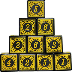Conjunto de dados vintage âmbar amarelo-10 peças